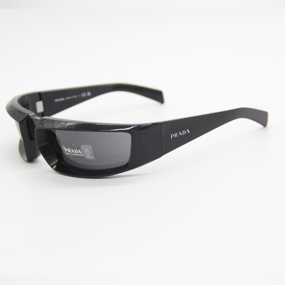 NEW PRADA PR25YS 1AB5S0 RUNWAY SUNGLASSES PRADA PR 25YS BLACK EYEWEAR SPR 25Y - Picture 4 of 14